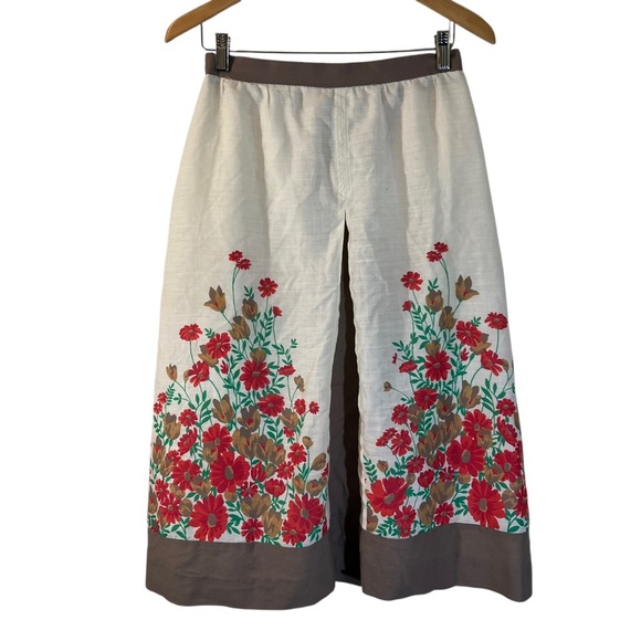 Jantzen Dresses & Skirts - Jantzen Via! Vintage Midi Skirt Size 12 Floral Pleated Garden Cottagecore Spring